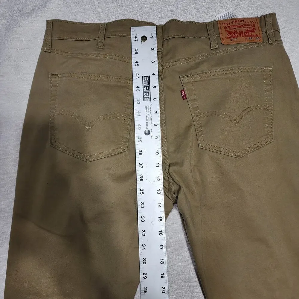 Levi's 511 slim sit below the waist slim throughout 38''x30'' men pants
